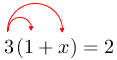 Arrow(arrow(3(1)+x))=2.png